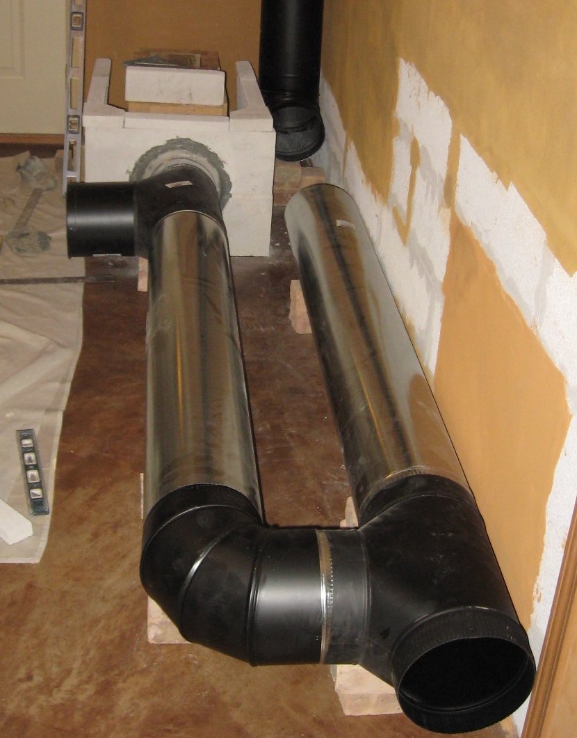 Duct work in Rocket Stove
