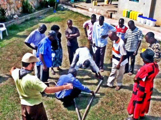 Building an A Frame in Africa