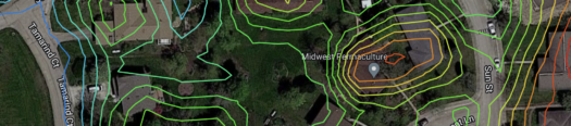 Topographical map