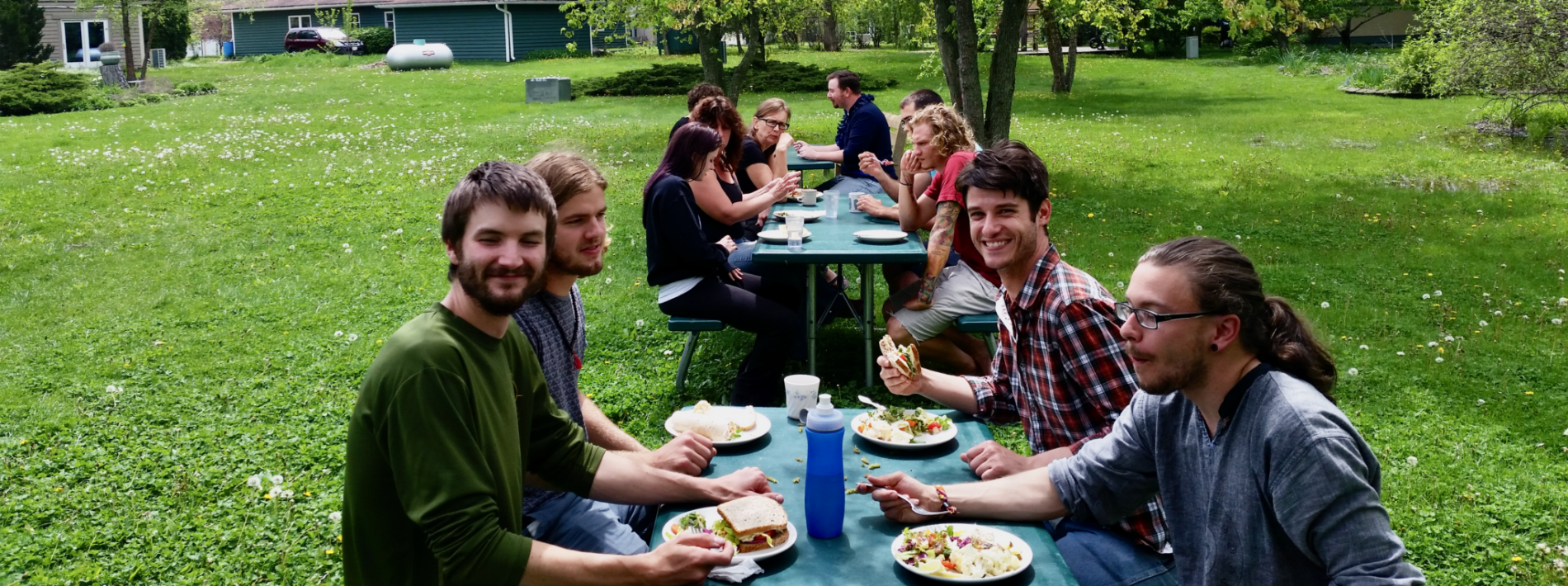 Students enjoying a meal at our in person PDC.